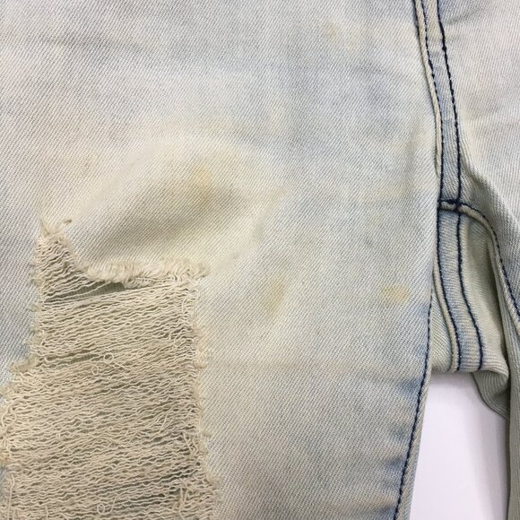 BEBE Florent Wash Distressed Logo Hardware 5 Pocket Skinny Jeans - Picture 16 of 16